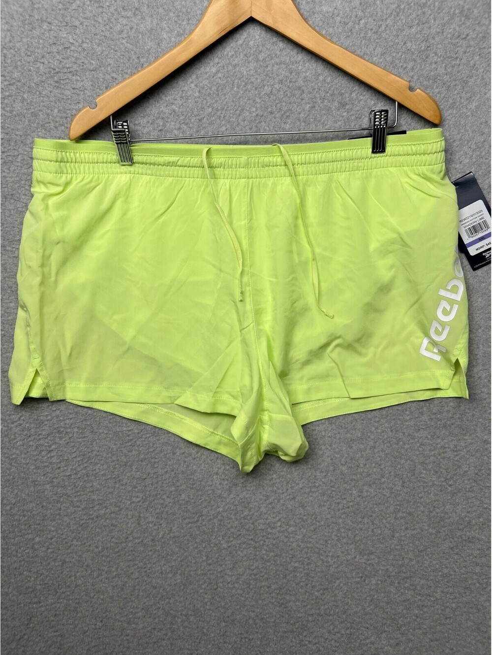 Reebok Winners Vector Relaxed Athletic Shorts Women's 2XL neon green New